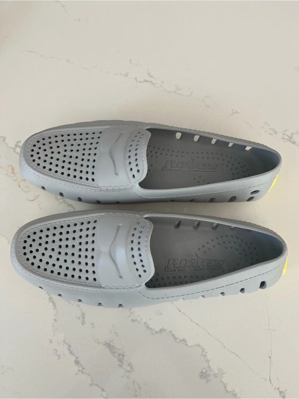 Floafers Country Club Classic Waterproof Driver Gray Yellow Loafers Men Shoes 9
